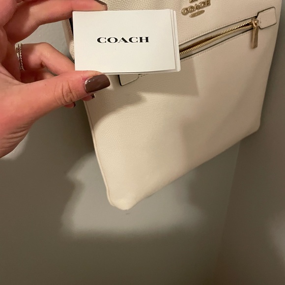 Coach white crossbody purse - Picture 2 of 2